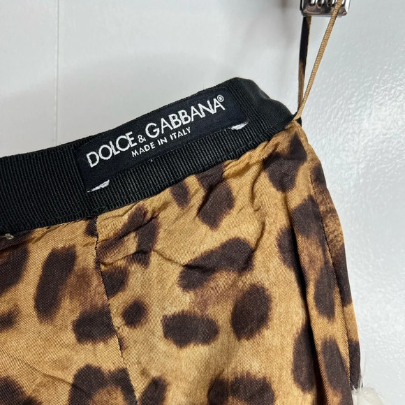 Dolce & Gabbana - Black Pencil Skirt with Leopard lining - size IT 38/ US 2 - Picture 12 of 15